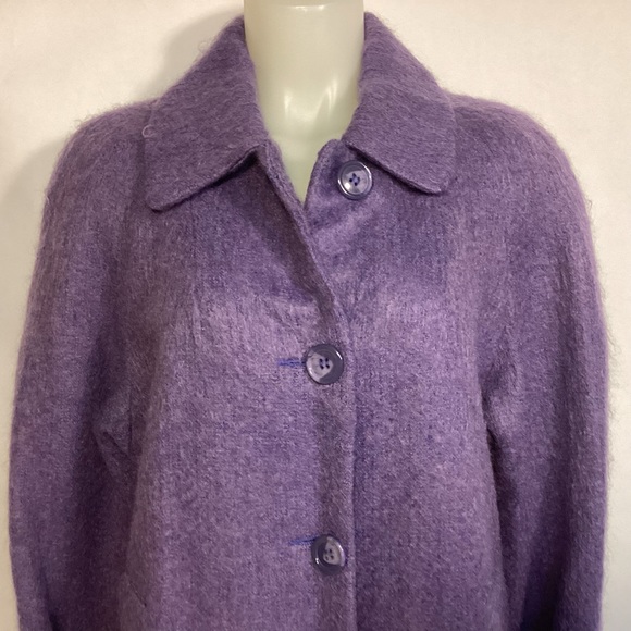 Appleseed’s womens mohair wool coat siz 10 petite vintage USA - Picture 2 of 9